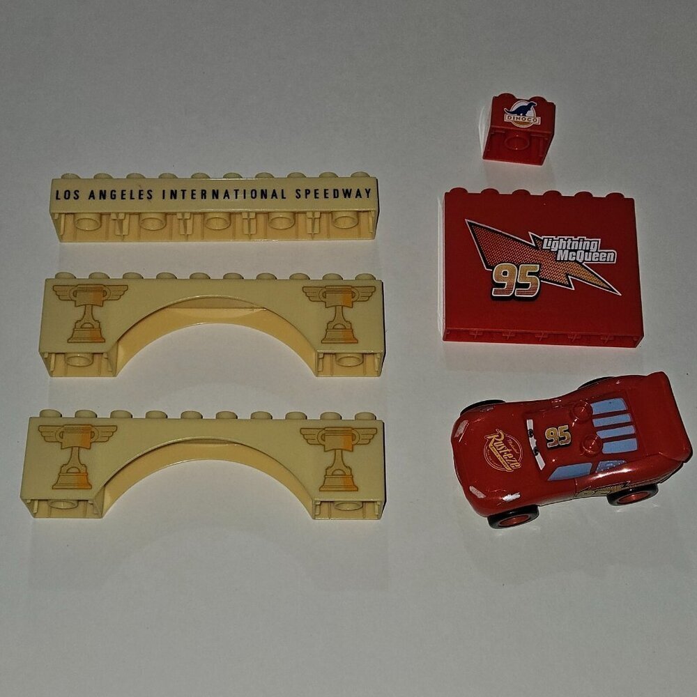 Disney Cars Mega Bloks Lot Dinoco Lightning McQueen Piston Cup Arch Replacement